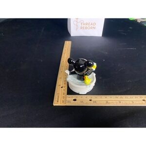 Vintage Mickey Mouse Bathing Figurine Disney‎ Ceramic with Rubber Duck